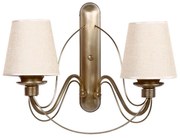 Φωτιστικό Τοίχου - Απλίκα Berfin 846STL2722 44x29x35cm 2xE27 40W Bronze-Beige Opviq