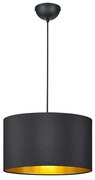Φωτιστικό Οροφής Hostel 308200179 Ø40x150cm Gold Trio Lighting Metal, Fabric