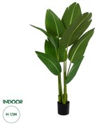 GloboStar® Artificial Garden GREEN STRELITZIA 20369 Τεχνητό Διακοσμητικό Φυτό Πράσινη Στερλίτσια Υ120cm