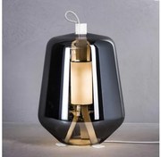 Επιτραπέζιο Φωτιστικό LED 8W Dimmer Φυσητό Γυαλί Μέταλλο Λευκό Luisa T1 Prandina-1C50000113007-Ασημί 1C50000113007