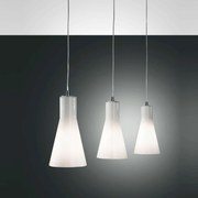 Φωτιστικό Οροφής Ράγα Diana 2753-47-138 Chromium Fabas Luce Μέταλλο,Γυαλί