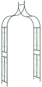 vidaXL Αψίδα Κήπου Σκούρο Πράσινο 120 x 38 x 258 εκ. Σιδερένια