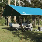 vidaXL Μουσαμάς Κάμπινγκ Αδιάβροχος Μπλε 460x305x210 εκ.