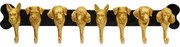Coat Rack Dog Family Gold 69cm - Μαύρο