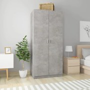 Ντουλάπα Γκρι του Σκυροδέματος 90 x 52 x 200 εκ. Επεξ. Ξύλο 800634