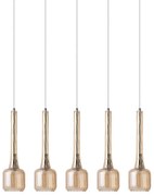 Φωτιστικό Οροφής - Ράγα 01291-09BR G9 85cm Amber Luma