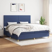 ΚΡΕΒΑΤΙ BOXSPRING ΜΕ ΣΤΡΩΜΑ ΜΠΛΕ 200X200 ΕΚ. ΥΦΑΣΜΑΤΙΝΟ 3142447