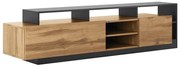 Ξύλινο Έπιπλο Τηλεόρασης ONIX Appalachian Oak/Ανθρακί Μ130xΠ20xΥ17.5cm