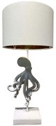 Φωτιστικό Επιτραπέζιο Octopus 034150 30x30x66cm Ε27 40W White-Grey