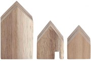 Βάση Καρτών Household (Σετ 3Τμχ) RD0016585 3x3x3/3,5x3x4,4/4,5x3x7,6cm Natural Raeder