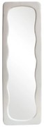 Intrahome Καθρέπτης Lezour Intrahome βελούδο σε λευκή απόχρωση 50x5x170εκ | SKU: INTRAPA-344111155