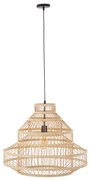 Artekko Bamboo Φωτιστικό Οροφής Μονόφωτο (Ε27) Φυσική Απόχρωση (70x70x55)cm Artekko 023-3360