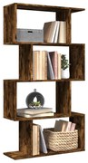 Βιβλιοθήκη/Διαχωριστικό Χώρου 4 Επ. Δρυς 70x24x129εκ. Επ. Ξύλο