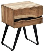 Κομοδίνο Imena 113-000019 45x35x56cm Walnut-Black