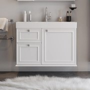 Πάγκος STELLA Λευκό MDF 18mm Λάκα 100 S3BSTE100WHM 98x45.5x70cm - S3BSTE100WHM