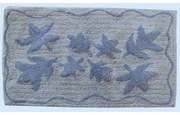Πατάκι Μπάνιου Φύλλο Grey DimCol 50x85 100% Cotton