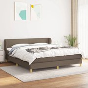 ΚΡΕΒΑΤΙ BOXSPRING ΜΕ ΣΤΡΩΜΑ TAUPE 160X200 ΕΚ. ΥΦΑΣΜΑΤΙΝΟ 3126657