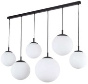 Φωτιστικό Οροφής - Ράγα Esme 4792 130x3x150cm 6xE27 15W Black-White TK Lighting