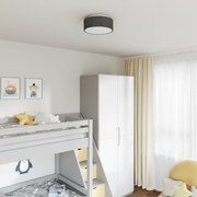 vidaXL Φωτιστικά Οροφής με Αστέρα Λάμπας Μαύρο Ø 30 εκ. Ύφασμα E27