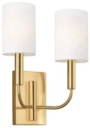 Απλίκα Φωτιστικό Τοίχου 2xE14 Brianna Elstead Lighting-FE-BRIANNA2-BB-Ορείχαλκος FE-BRIANNA2-BB