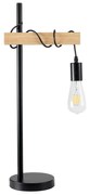 Επιτραπέζιο Φωτιστικό Mindelo 02032 1xE27 IP20 25x15x60cm Black-Beige GloboStar