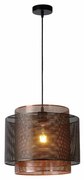 Φωτιστικό Κρεμαστό Lucide 02404-01-30 ORRIN Μαύρο Ματ (Black Mat)|Χαλκός Ματ Χρώμα (Copper Coloured)