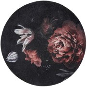 Χαλάκι Κουζίνας Universal 900 Bella Rosa Φ100cm Black Sdim 100X100cm Round Polyamide