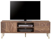 ΕΠΙΠΛΟ TV KAITLYN HM8652 ΚΑΡΥΔΙ ΜΕ ΧΡΥΣΟ 150x39,5x51,5Y εκ. - HM8652