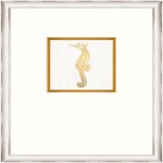 Κάδρο Seahorse Fa13366 35X45Cm White-Gold Mindthegap Κάθετοι Wood