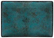 Πιατέλα Ορθογώνια Πορσελάνινη Teal PR18274820 27x16cm Turquoise Oriana Ferelli® Πορσελάνη