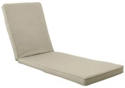 LOUNGER Μαξιλάρι Ξαπλώστρας Ύφασμα Εκρού με Βάτα και Φερμουάρ