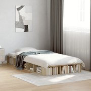 vidaXL Πλαίσιο Κρεβατιού Sonoma Δρυς 100x200 εκ. Επεξεργασμένο Ξύλο
