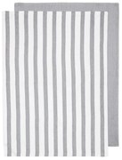 Πετσέτες Κουζίνας Raya (Σετ 2Τμχ) 33647 50x70cm White-Grey Ladelle Bamboo, Βαμβάκι