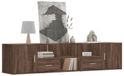 vidaXL Γωνιακό Έπιπλο Καφέ δρυς 200x40x45 εκ. από Επεξεργ. Ξύλο