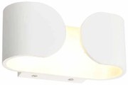 Απλίκα Τοίχου LED Aca Nephele L35049 White Matt