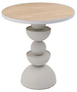 Liberta UP   DOWN 40,5 SIDE TABLE ΛΕΥΚΟ ΦΥΣΙΚΟ 40,5x40,5xH45cm 40,5x40,5xH45cm 04-1148