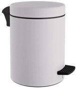 Κάδος Απορριμμάτων Μπάνιου (Φ23x32) Pam &amp; Co 8lt 500 White Matte