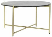Βοηθητικό Τραπέζι DKD Home Decor Μαύρο Χρυσό Μάρμαρο Σίδερο (81 x 81 x 44 cm)