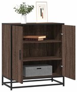 Sideboard καφέ δρυς 68x35x76 cm Κατασκευασμένο ξύλο και μέταλλο - καφέ δρυς