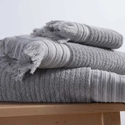 Πετσέτα Χεριών (30x50) Nef-Nef Homeware Satti Grey 500gsm