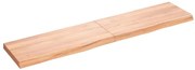 vidaXL Ράφι Τοίχου Ανοιχτό Καφέ 180x40x(2-6)εκ. Επεξ. Μασίφ Ξύλο Δρυός