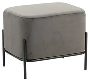 Σκαμπό Bella/L Grey Velvet Υφασμα Μέταλλο/Υφασμα 48x37x39cm