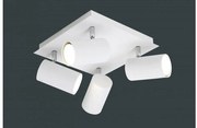 Σποτ Φωτιστικό Οροφής 4xGU10 Κινητό Marley Trio Lighting 802430401 Λευκό