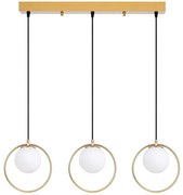 Φωτιστικό Οροφής - Ράγα Dolunay 521SHN3562 96x15x126cm 3xE27 40W Gold Opviq