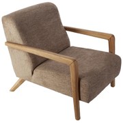 Artekko Merlin Καφέ Μπουκλέ Πολυθρόνα (69x90x75)cm Artekko 783-6334