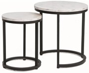 ŁAWA HOLA BIAŁY EFEKT MARMURU/CZARNY (ZESTAW) DIOMMI-80-2865