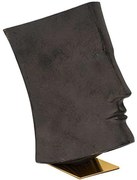 Διακοσμητική Φιγούρα Face 374-224-328 29x17x35cm Bronze-Gold Πολυρεσίνη