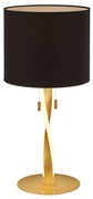 Φωτιστικό Επιτραπέζιο Led Nandor 2x300Lm 62x30cm Gold-Black 575310379 Trio Lighting Μέταλλο,Ύφασμα