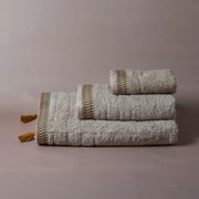 Πετσέτες Μπάνιου (Σετ 3τμχ) White Fabric Emily 500gsm