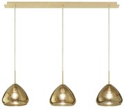 Φωτιστικό Οροφής - Ράγα Glow 3667-48-118 3xE27 40W 110x200cm Brass La Mia Luce